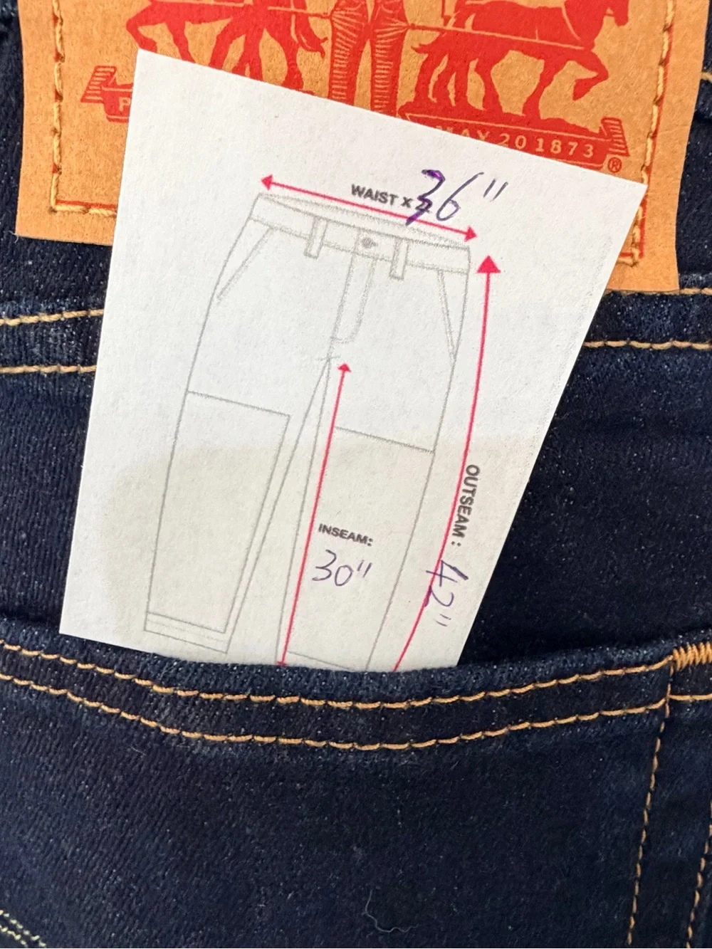 Levis 511 Jeans Slim Fit Stretch Jeans Dark Blue Dark Wash NWT